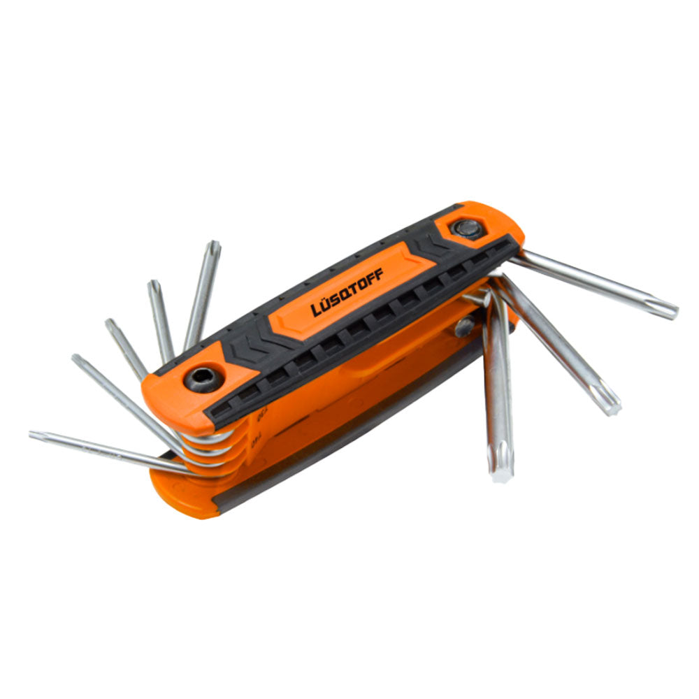 JUEGO DE 8 LLAVES TORX PLEGA - LUSQTOFF