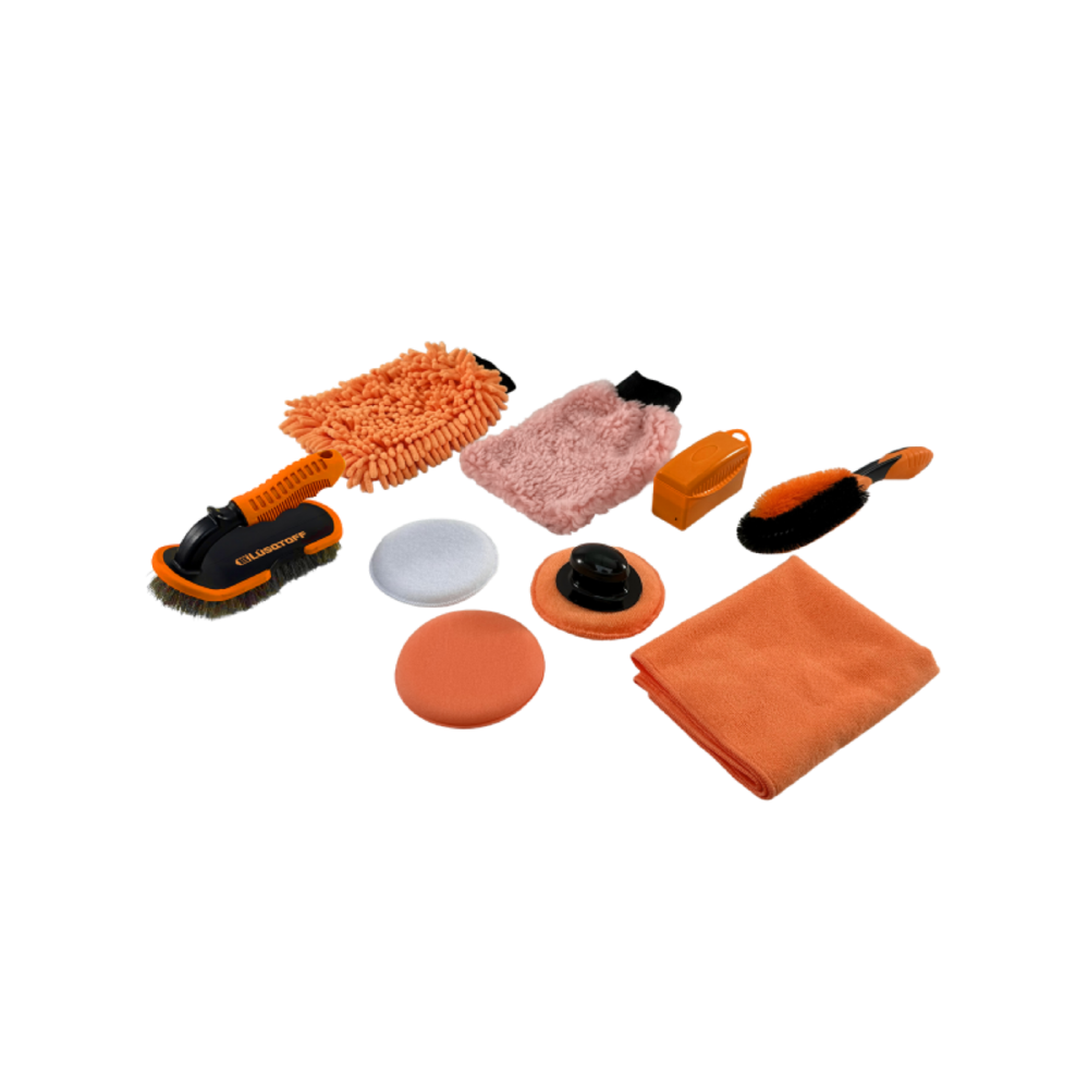 SET DE LIMPIEZA PARA AUTO - 10 PIEZAS - LUSQTOFF