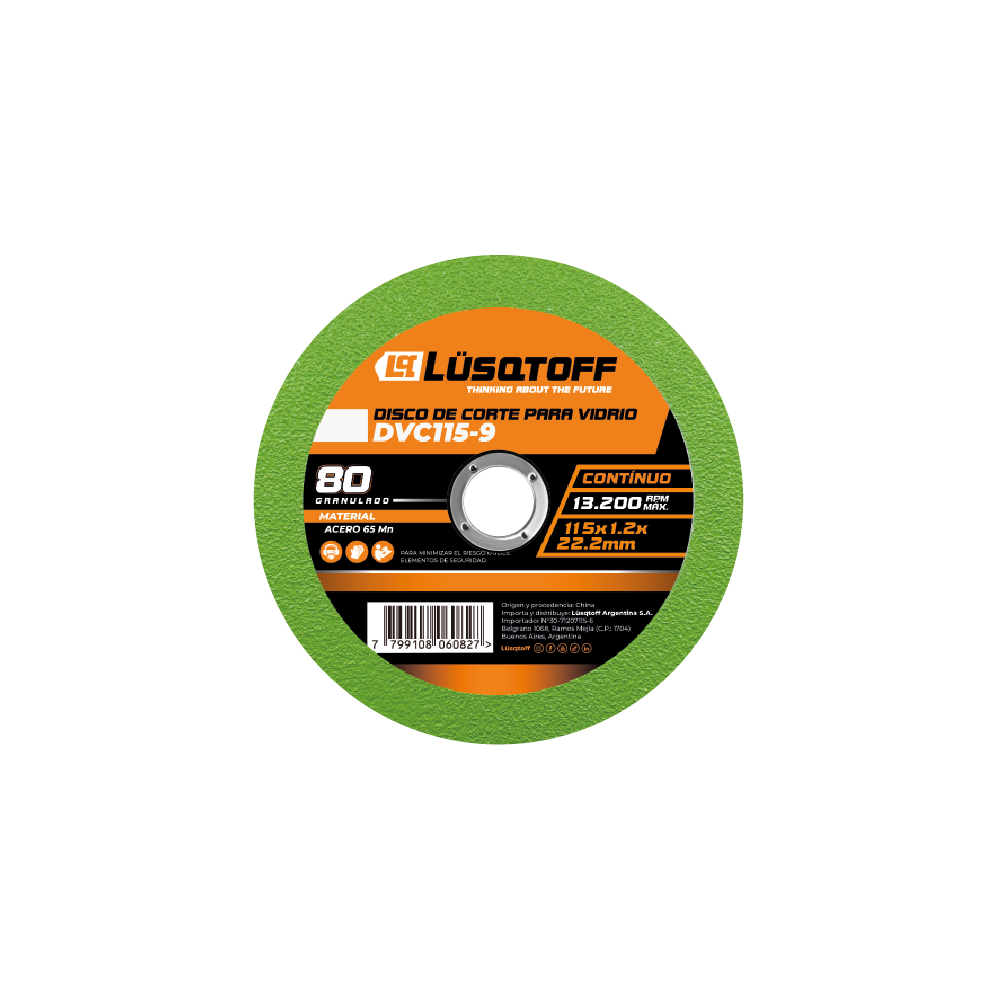 DISCO DE CORTE PARA VIDRIO - LUSQTOFF