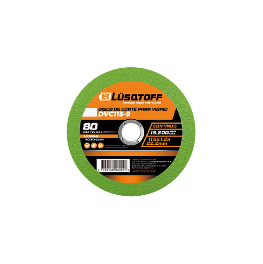 DISCO DE CORTE PARA VIDRIO - LUSQTOFF