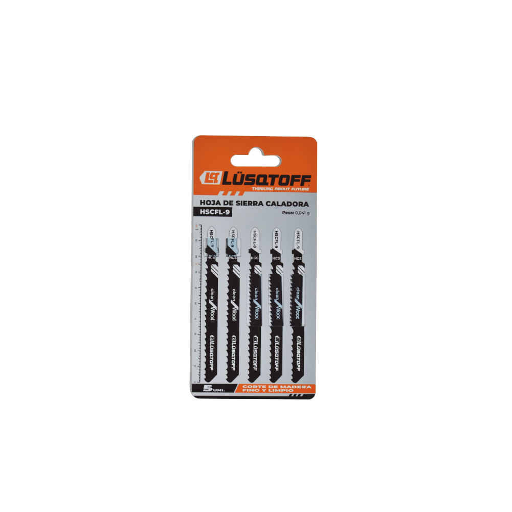 HOJA DE SIERRA CALADORA X PACK DE 5 UNIDADES CORTE MADERA CORTE FINO Y LIMPIO - LUSQTOFF