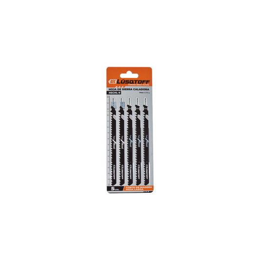 HOJA DE SIERRA CALADORA X PACK DE 5 UNIDADES CORTE DE MADERA HOJA LARGA - LUSQTOFF