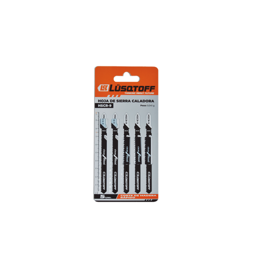 HOJA DE SIERRA CALADORA X PACK DE 5 UNIDADES CORTE MADERA CORTE RAPIDO - LUSQTOFF