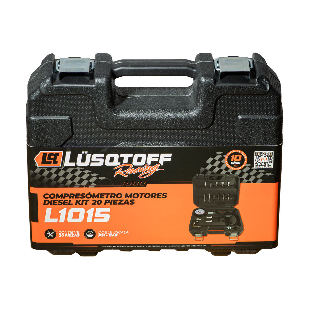 COMPRESOMETRO MOTORES DIESEL KIT 19 PIEZAS - LUSQTOFF