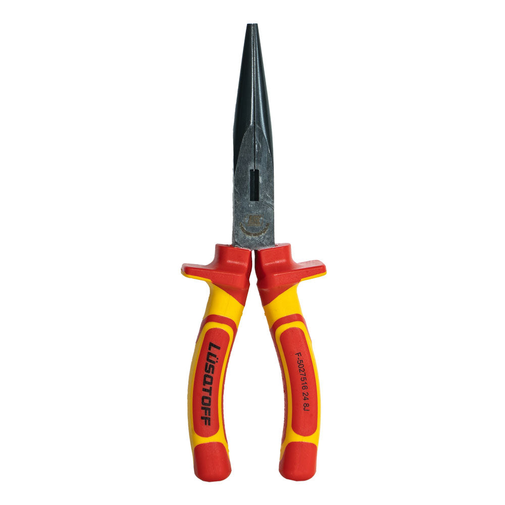PINZA DE PUNTA MEDIA CAÑA 8" AISLACION 1000V PRO - LUSQTOFF