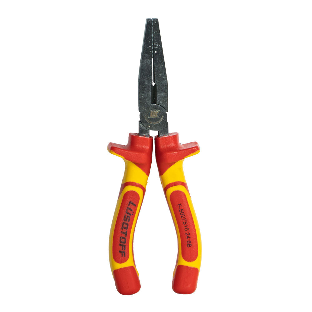 PINZA DE PUNTA PLANA 6" AISLACION 1000V PRO - LUSQTOFF