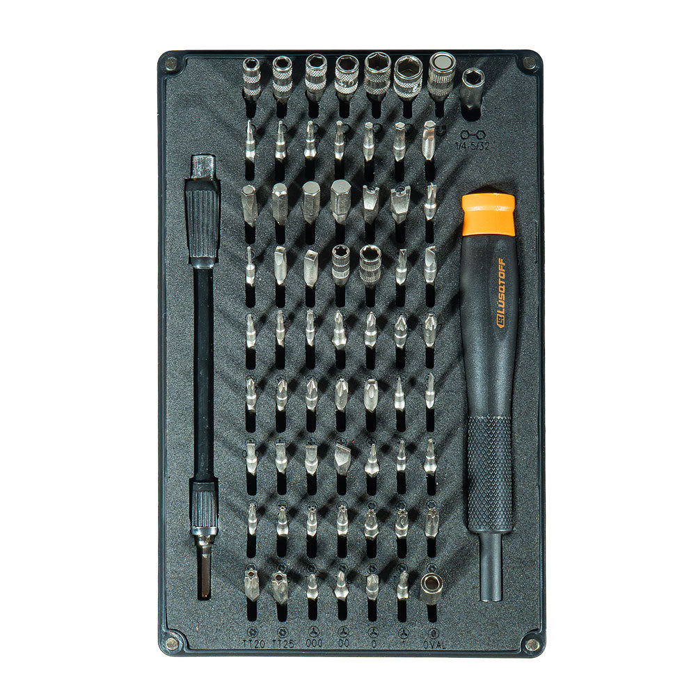DESTORNILLADOR DE PRECISION DE 66 PIEZAS - LUSQTOFF