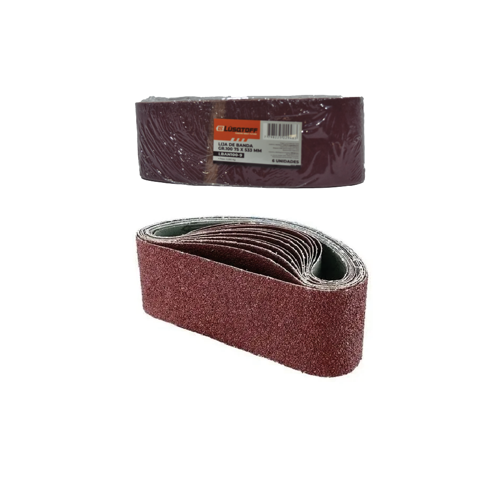LIJA DE BANDA 75 X 533MM 100 - LUSQTOFF