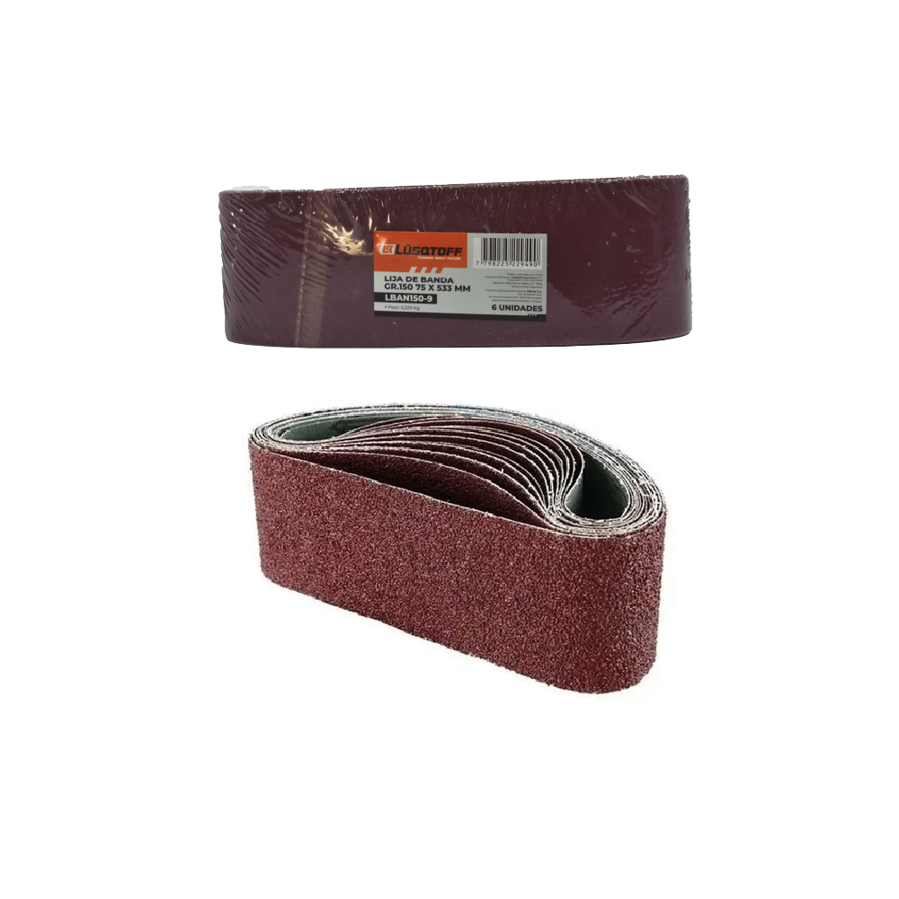 LIJA DE BANDA 75 X 533MM 150 - LUSQTOFF