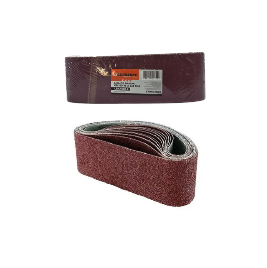LIJA DE BANDA 75 X 533MM 150 - LUSQTOFF