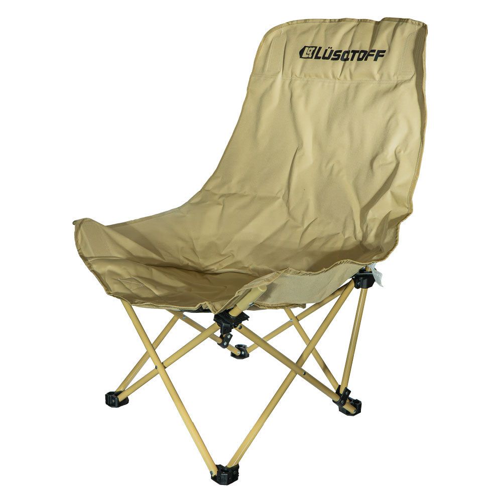 SILLA DE CAMPING PLEGABLE MOON BEIGE - LUSQTOFF