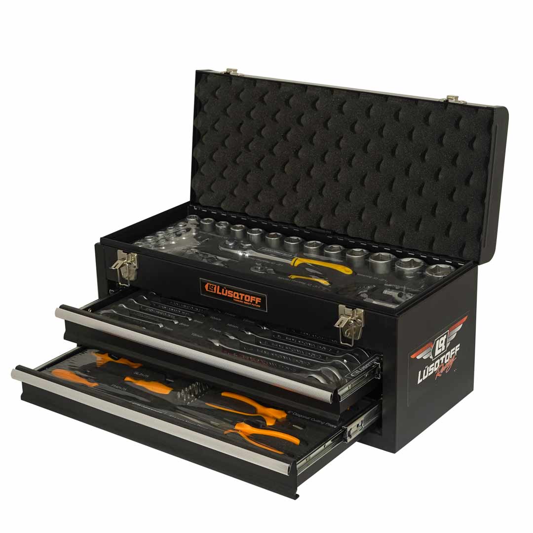 CAJA DE HERRAMIENTAS 3 COMP CON 80 PZAS - LUSQTOFF